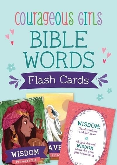 Courageous Girls Bible Words Flash Cards by Compiled by Barbour Staff