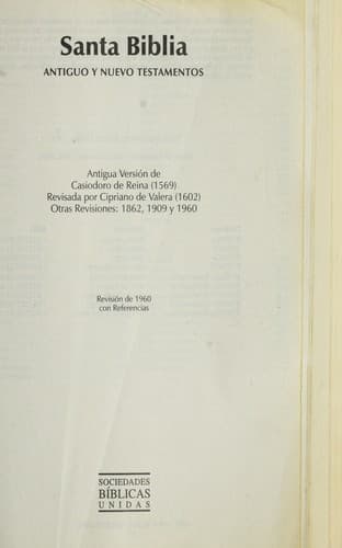 Santa Biblia-Rvr 1960 by Reina-Valera